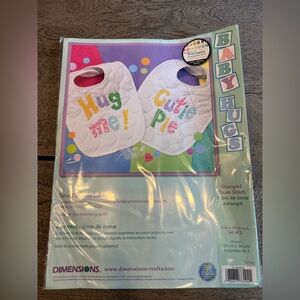 Dimensions CUTIE PATOOTIE BIBS Stamped Cross Stitch Kit 73102